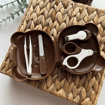 Kit Manucure - BabyBearNailKit™ - Marron - LiliRozes