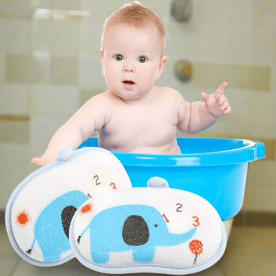 Eponge de Bain - CartoonBathSpong™ - Elephant Bleu - LiliRozes