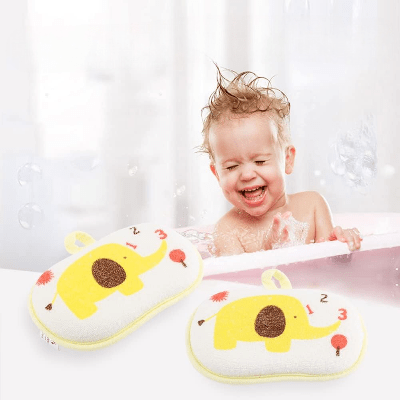 Eponge de Bain - CartoonBathSpong™ - Elephant Jaune - LiliRozes