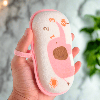 Eponge de Bain - CartoonBathSpong™ - Elephant Rose - LiliRozes