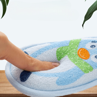 Eponge de Bain - CartoonBathSpong™ - Penguin Bleu - LiliRozes