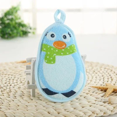 Eponge de Bain - CartoonBathSpong™ - Penguin Bleu - LiliRozes