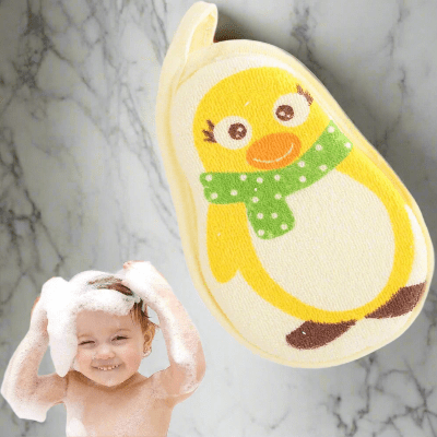 Eponge de Bain - CartoonBathSpong™ - Penguin Jaune - LiliRozes