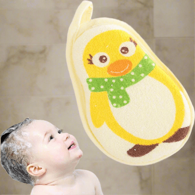 Eponge de Bain - CartoonBathSpong™ - Penguin Jaune - LiliRozes