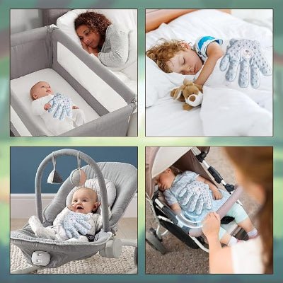 Oreiller Bébé - CalmHand™ - Ours Bleu - LiliRozes