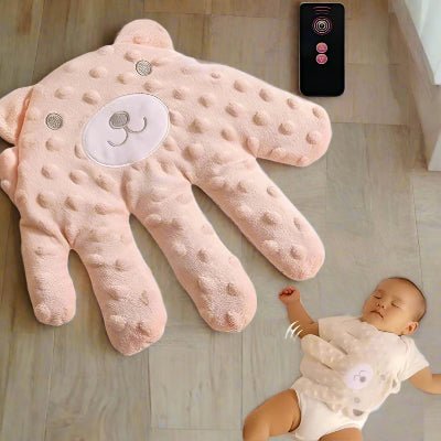 Oreiller Bébé - CalmHand™ - Ours Rose - LiliRozes